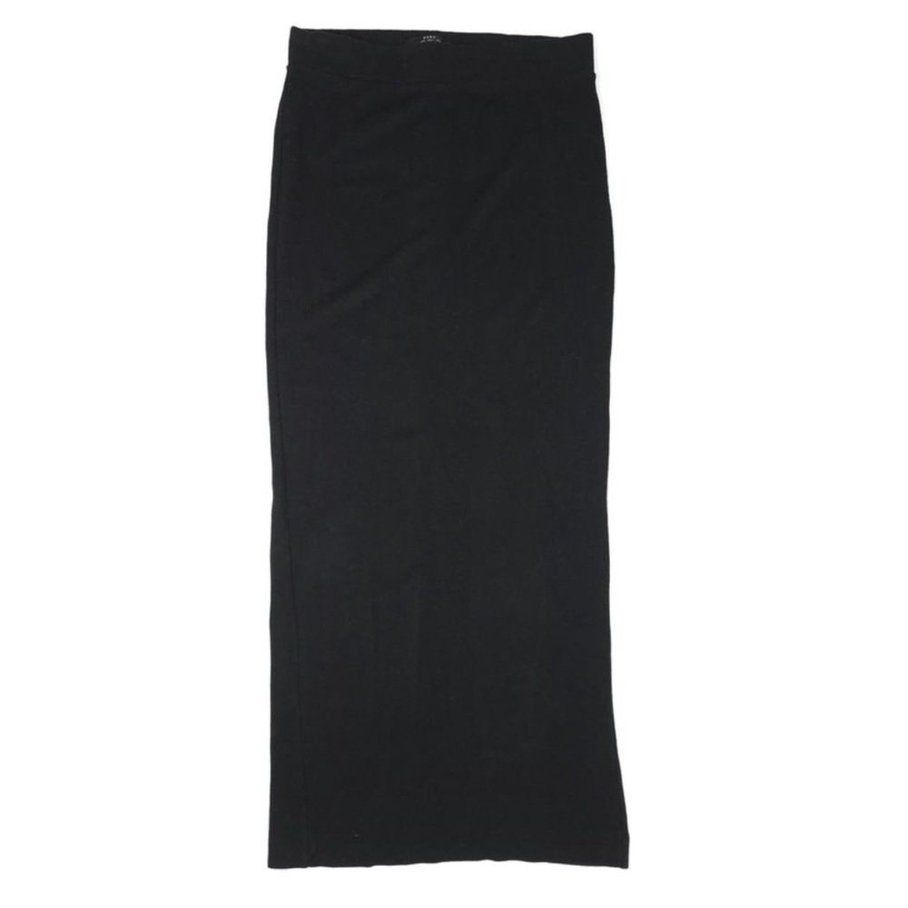 ZARA 90s High Rise Slit Back Knit Maxi Skirt